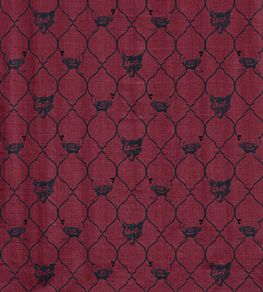 Fox And Hen Fabric by Barneby Gates Brick