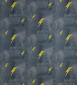 Bolt From Mars Wallpaper by Barneby Gates Yellow On Charcoal