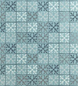 Fleur De Lys Tile Wallpaper by Barneby Gates Canteen Blue