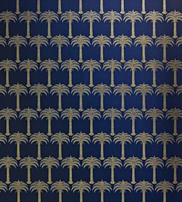 Marrakech Palm Wallpaper by Barneby Gates Midnight Blue