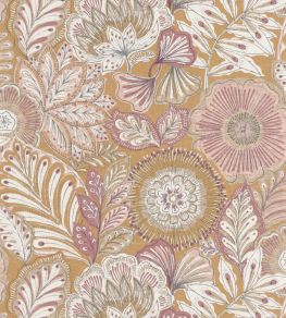 Batik Wallpaper by Casadeco Jaune Safran