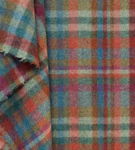Bayley Plaid Fabric by Ian Sanderson Teal