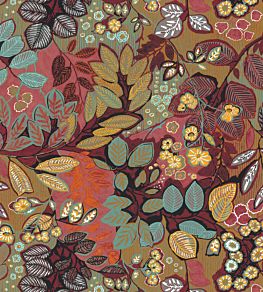 Belle De Nuit Wallpaper by Casamance Grenat