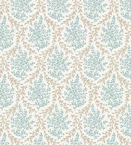 Bedgebury Fabric by Nina Campbell Aqua/Beige