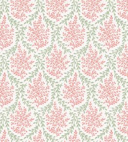 Bedgebury Fabric by Nina Campbell Coral/Eucalyptus