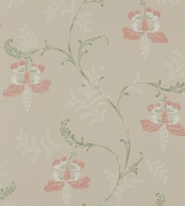 Bellflower Wallpaper by Colefax and Fowler Pink/Green