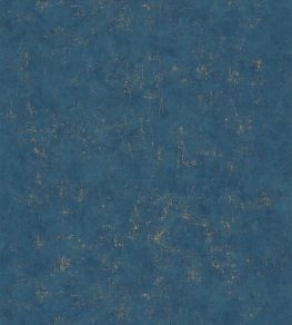 Benton Uni Metallic Wallpaper by Caselio Bleu jean dore