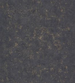 Benton Uni Metallic Wallpaper by Caselio Noir or