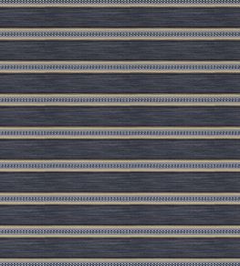 Berber Stripe Fabric by Madeaux 04 Indigo