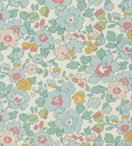 Betsy Flora Fabric by Liberty Robins Egg