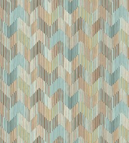 Betulle Wallpaper by Missoni Wallcoverings Blue/Tan