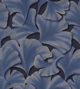 Biloba Wallpaper by Casadeco Bleu Indigo