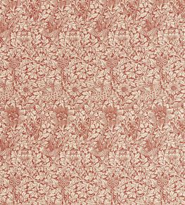 Bird & Anemone Weave Outdoor Fabric by Morris & Co Rose