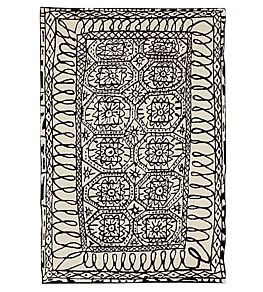 Black on White Estambul Rug by Nanimarquina 1