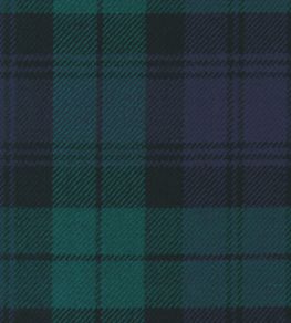 Black Watch Mod Fabric by The Isle Mill Black/Blue/Green