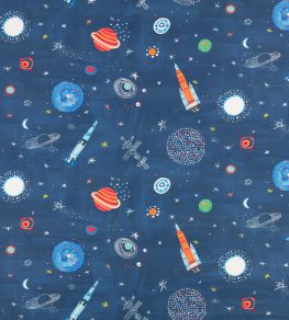 Blast Off Fabric by Villa Nova Blue