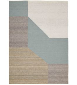 Blocchi Rug by Linie Design Aqua
