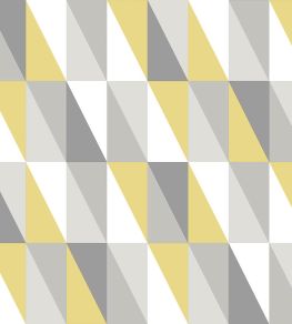 Block Geo Wallpaper by Today Interiors Grey/Yellow