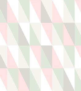 Block Geo Wallpaper by Today Interiors Pink/Sage