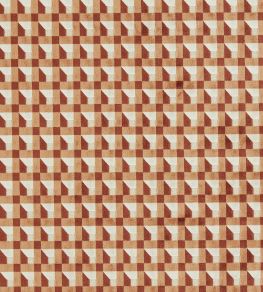 Blocks Fabric by Harlequin Paprika / Bark / Bleached Coral
