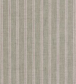 Bloodstone Stripe Fabric by Ian Mankin Moss / Garnet