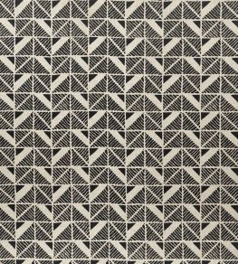 Bloomsbury Square Fabric by Anna French Black