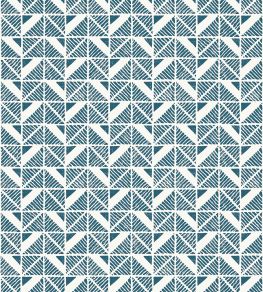 Bloomsbury Square Wallpaper by Anna French Blue