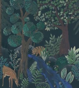 Blue Forest Mural by Caselio Multicouleurs