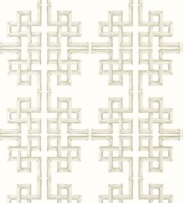 Boca Bamboo Wallpaper by Thibaut Beige