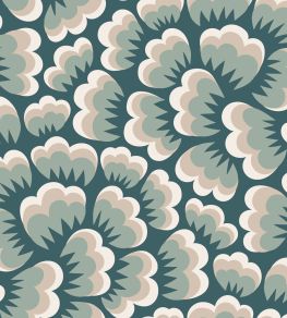 Bom Bom Wallpaper by Borastapeter Green