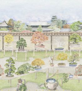 Bonsai Garden Mural by Cole & Son Vivid