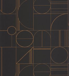 Border Wallpaper by Caselio Noir Cuivre