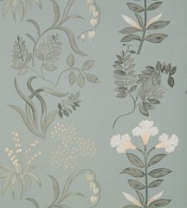 Botanical Stripe Wallpaper by Liberty Pewter