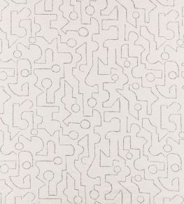 Braque Fabric by Zinc Greyscale