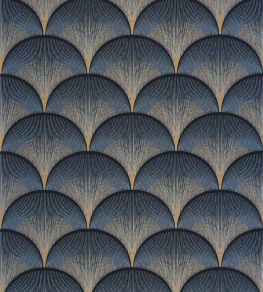 Broadway Wallpaper by Casadeco Bleu Orage