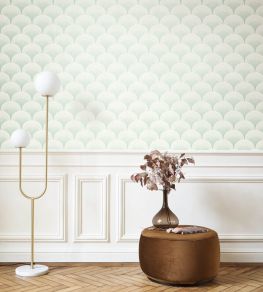 Broadway Wallpaper by Casadeco Vert Amande