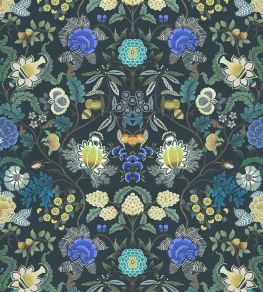 Brocart Decoratif Velours Fabric by Designers Guild Indigo