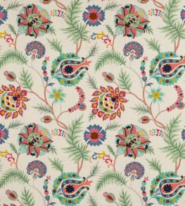 Bukhara Fabric by Jane Churchill Pink/Navy