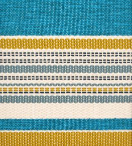 Cabana Stripe in Dixster Fabric by Liberty Aqua