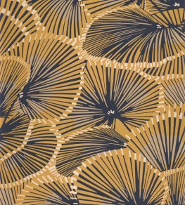 Cabaret Wallpaper by Casadeco Jaune Mordore