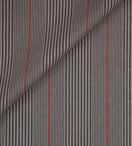 Cabin Stripe Fabric by Jim Thompson No.9 Midnight
