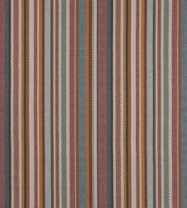 Cabrera Stripe Fabric by Jane Churchill Red/Blue