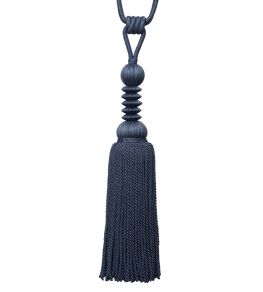 Caitlin Single Tassel Tieback Trimming by Samuel & Sons Caspian Blue