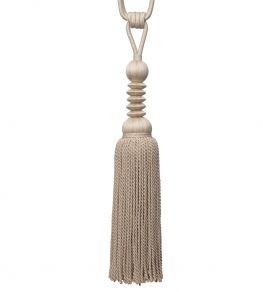 Caitlin Single Tassel Tieback Trimming by Samuel & Sons Eggshell