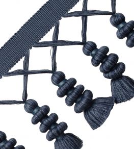 Caitlin Tassel Fringe Trimming by Samuel & Sons Caspian Blue