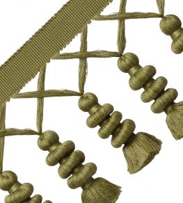 Caitlin Tassel Fringe Trimming by Samuel & Sons Olive