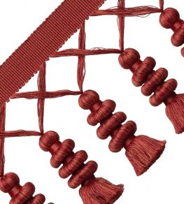 Caitlin Tassel Fringe Trimming by Samuel & Sons Titian Red