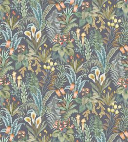 Calla Lily Wallpaper by Osborne & Little Midnight