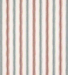 Camber Stripe Fabric by Jane Churchill Red/Teal