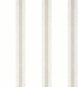 Cambridge Stripe Wallpaper by Thibaut Beige